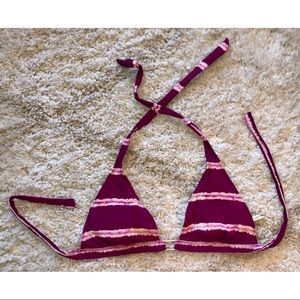 American Eagle Purple Tie-Dye Bikini Top